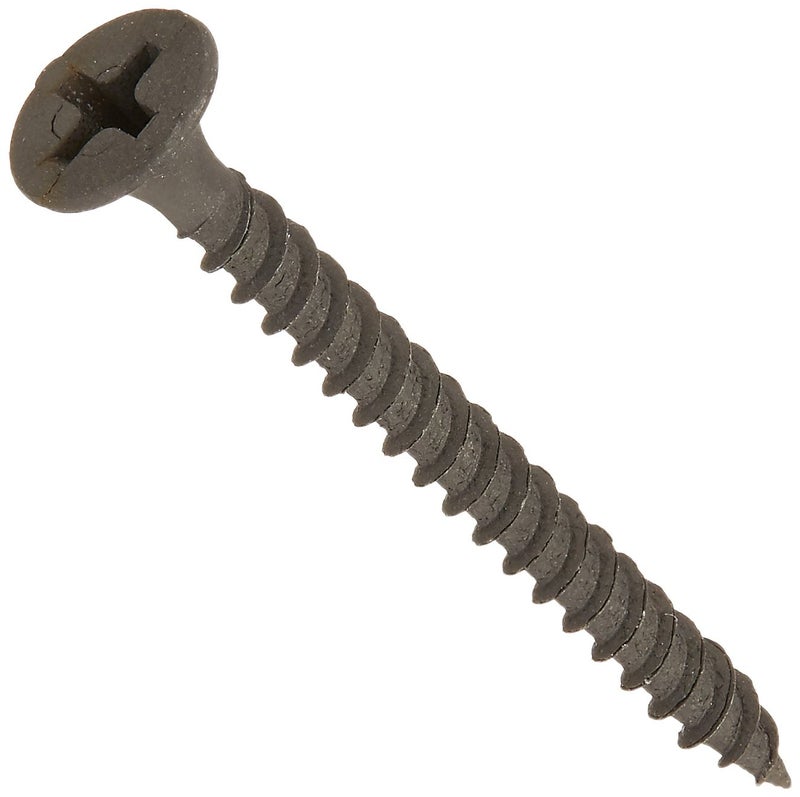 Fas-Pak  Black 5896 Fine Thread 6 by 1-5/8 Drywall Screw with Phillips Drive  Size - Image 1